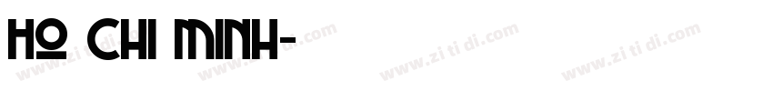 Ho Chi Minh字体转换